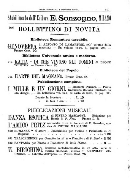 Giornale della libreria della tipografia e delle arti e industrie affini supplemento alla Bibliografia italiana, pubblicato dall'Associazione tipografico-libraria italiana