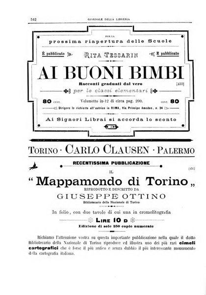 Giornale della libreria della tipografia e delle arti e industrie affini supplemento alla Bibliografia italiana, pubblicato dall'Associazione tipografico-libraria italiana