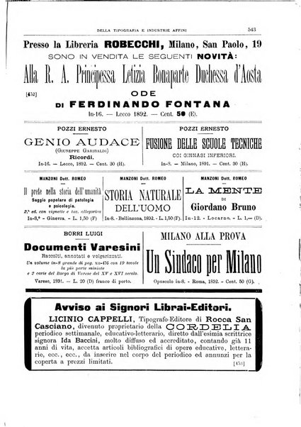 Giornale della libreria della tipografia e delle arti e industrie affini supplemento alla Bibliografia italiana, pubblicato dall'Associazione tipografico-libraria italiana