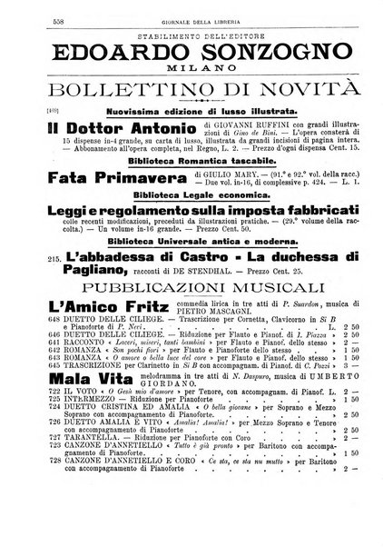 Giornale della libreria della tipografia e delle arti e industrie affini supplemento alla Bibliografia italiana, pubblicato dall'Associazione tipografico-libraria italiana