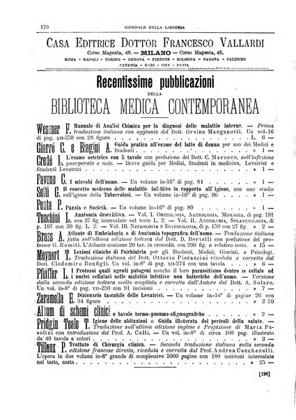 Giornale della libreria della tipografia e delle arti e industrie affini supplemento alla Bibliografia italiana, pubblicato dall'Associazione tipografico-libraria italiana