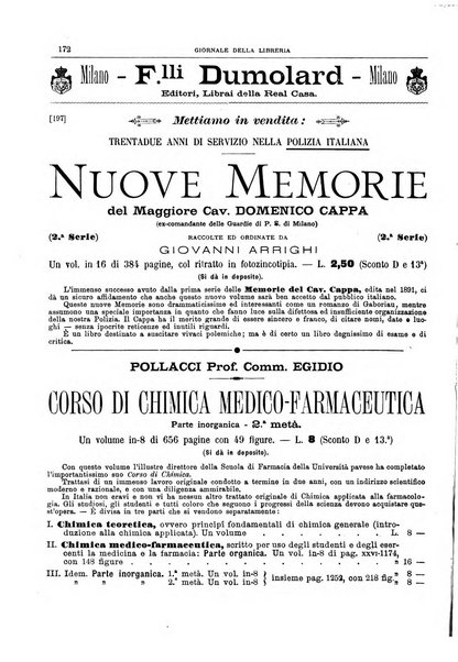 Giornale della libreria della tipografia e delle arti e industrie affini supplemento alla Bibliografia italiana, pubblicato dall'Associazione tipografico-libraria italiana