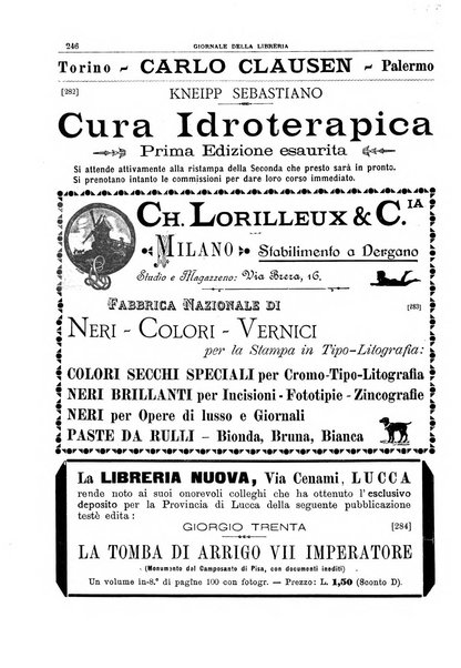 Giornale della libreria della tipografia e delle arti e industrie affini supplemento alla Bibliografia italiana, pubblicato dall'Associazione tipografico-libraria italiana