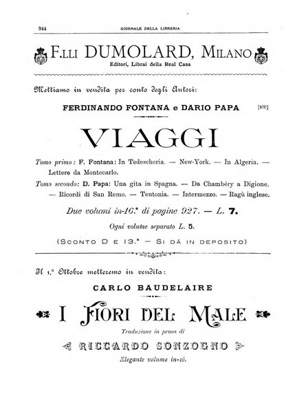 Giornale della libreria della tipografia e delle arti e industrie affini supplemento alla Bibliografia italiana, pubblicato dall'Associazione tipografico-libraria italiana