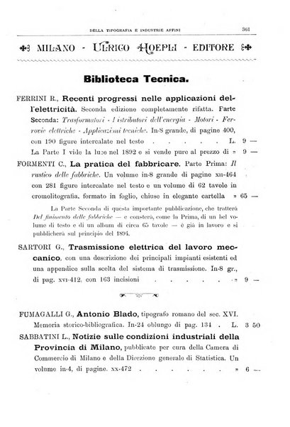 Giornale della libreria della tipografia e delle arti e industrie affini supplemento alla Bibliografia italiana, pubblicato dall'Associazione tipografico-libraria italiana