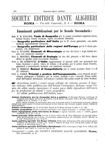 Giornale della libreria della tipografia e delle arti e industrie affini supplemento alla Bibliografia italiana, pubblicato dall'Associazione tipografico-libraria italiana