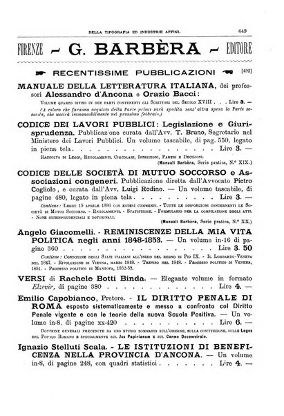 Giornale della libreria della tipografia e delle arti e industrie affini supplemento alla Bibliografia italiana, pubblicato dall'Associazione tipografico-libraria italiana