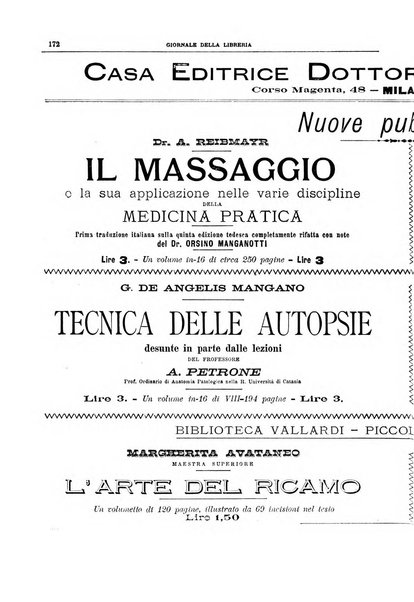 Giornale della libreria della tipografia e delle arti e industrie affini supplemento alla Bibliografia italiana, pubblicato dall'Associazione tipografico-libraria italiana