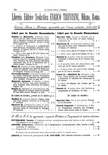 Giornale della libreria della tipografia e delle arti e industrie affini supplemento alla Bibliografia italiana, pubblicato dall'Associazione tipografico-libraria italiana