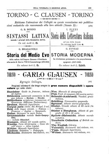 Giornale della libreria della tipografia e delle arti e industrie affini supplemento alla Bibliografia italiana, pubblicato dall'Associazione tipografico-libraria italiana