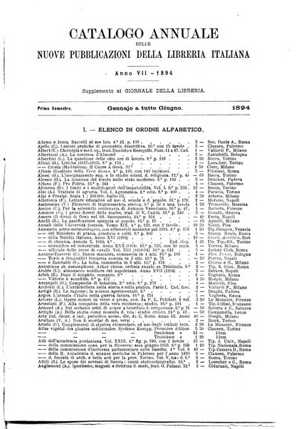 Giornale della libreria della tipografia e delle arti e industrie affini supplemento alla Bibliografia italiana, pubblicato dall'Associazione tipografico-libraria italiana