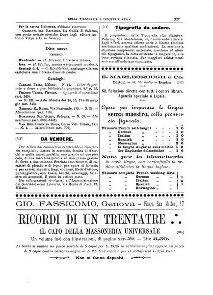 Giornale della libreria della tipografia e delle arti e industrie affini supplemento alla Bibliografia italiana, pubblicato dall'Associazione tipografico-libraria italiana