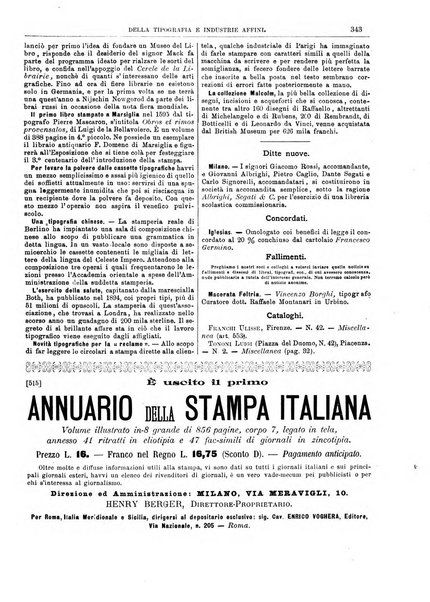 Giornale della libreria della tipografia e delle arti e industrie affini supplemento alla Bibliografia italiana, pubblicato dall'Associazione tipografico-libraria italiana