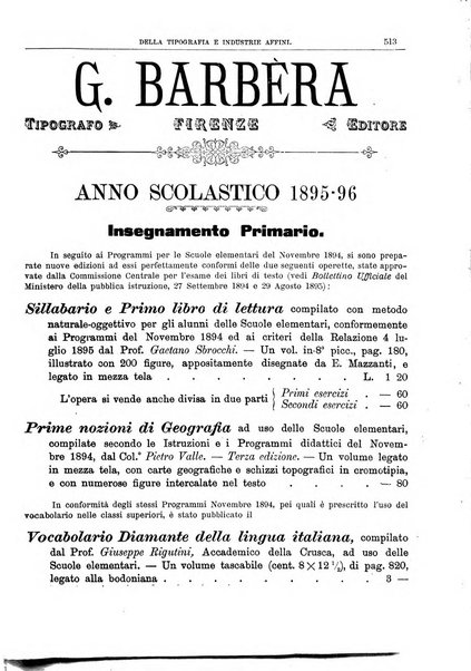 Giornale della libreria della tipografia e delle arti e industrie affini supplemento alla Bibliografia italiana, pubblicato dall'Associazione tipografico-libraria italiana