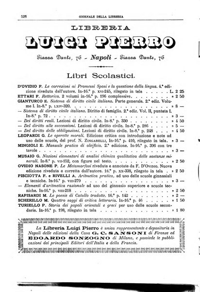 Giornale della libreria della tipografia e delle arti e industrie affini supplemento alla Bibliografia italiana, pubblicato dall'Associazione tipografico-libraria italiana