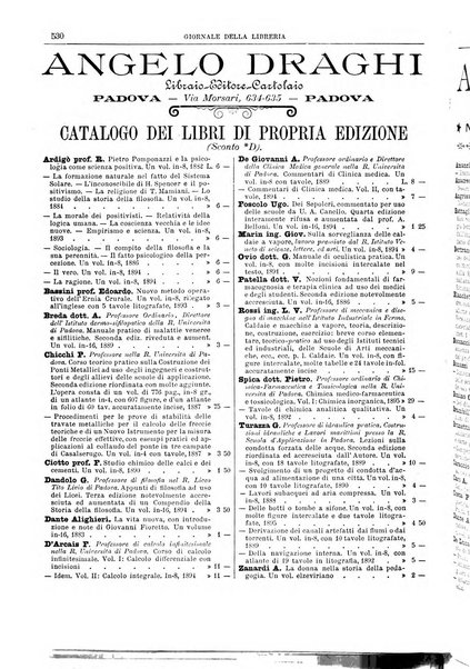 Giornale della libreria della tipografia e delle arti e industrie affini supplemento alla Bibliografia italiana, pubblicato dall'Associazione tipografico-libraria italiana