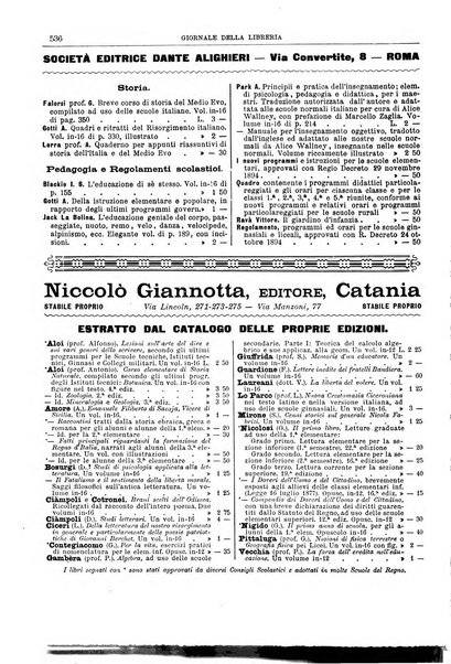 Giornale della libreria della tipografia e delle arti e industrie affini supplemento alla Bibliografia italiana, pubblicato dall'Associazione tipografico-libraria italiana