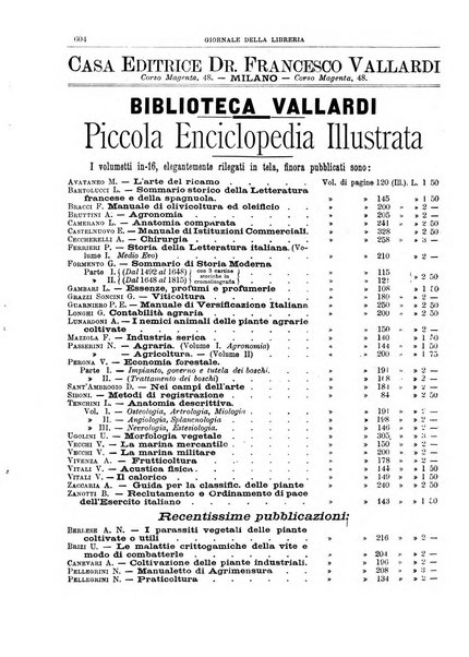 Giornale della libreria della tipografia e delle arti e industrie affini supplemento alla Bibliografia italiana, pubblicato dall'Associazione tipografico-libraria italiana