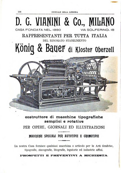 Giornale della libreria della tipografia e delle arti e industrie affini supplemento alla Bibliografia italiana, pubblicato dall'Associazione tipografico-libraria italiana