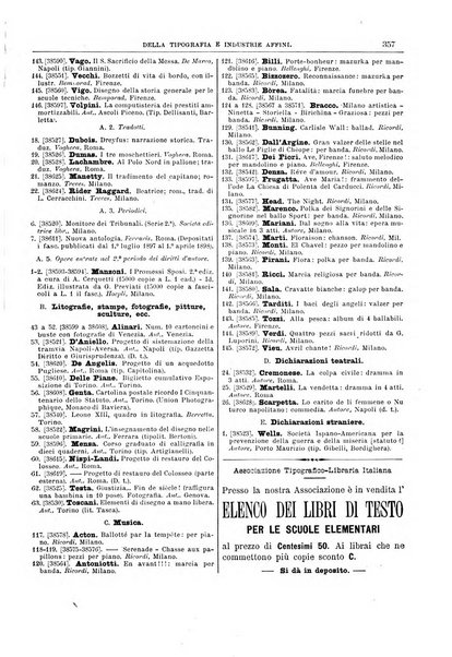 Giornale della libreria della tipografia e delle arti e industrie affini supplemento alla Bibliografia italiana, pubblicato dall'Associazione tipografico-libraria italiana