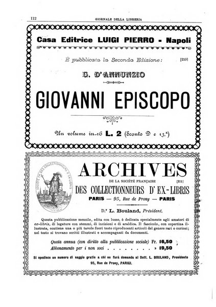 Giornale della libreria della tipografia e delle arti e industrie affini supplemento alla Bibliografia italiana, pubblicato dall'Associazione tipografico-libraria italiana