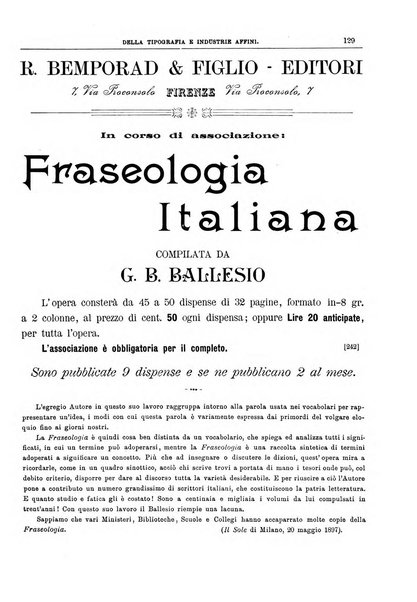 Giornale della libreria della tipografia e delle arti e industrie affini supplemento alla Bibliografia italiana, pubblicato dall'Associazione tipografico-libraria italiana