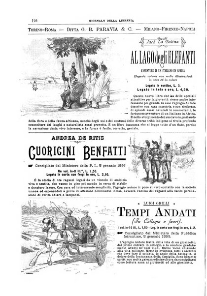 Giornale della libreria della tipografia e delle arti e industrie affini supplemento alla Bibliografia italiana, pubblicato dall'Associazione tipografico-libraria italiana