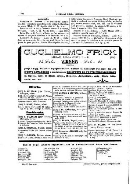 Giornale della libreria della tipografia e delle arti e industrie affini supplemento alla Bibliografia italiana, pubblicato dall'Associazione tipografico-libraria italiana