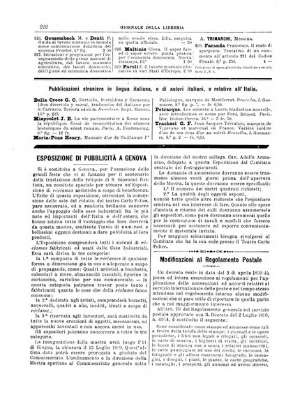 Giornale della libreria della tipografia e delle arti e industrie affini supplemento alla Bibliografia italiana, pubblicato dall'Associazione tipografico-libraria italiana