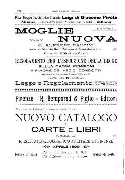 Giornale della libreria della tipografia e delle arti e industrie affini supplemento alla Bibliografia italiana, pubblicato dall'Associazione tipografico-libraria italiana