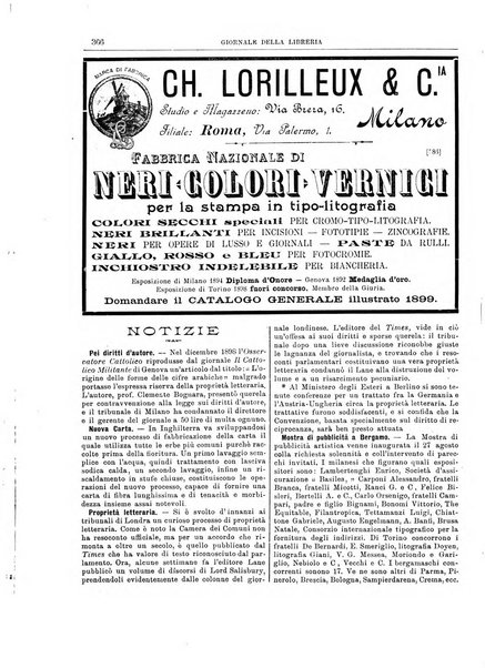 Giornale della libreria della tipografia e delle arti e industrie affini supplemento alla Bibliografia italiana, pubblicato dall'Associazione tipografico-libraria italiana