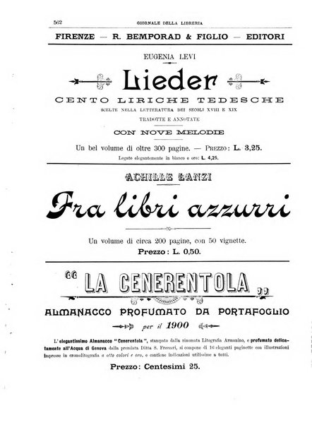 Giornale della libreria della tipografia e delle arti e industrie affini supplemento alla Bibliografia italiana, pubblicato dall'Associazione tipografico-libraria italiana