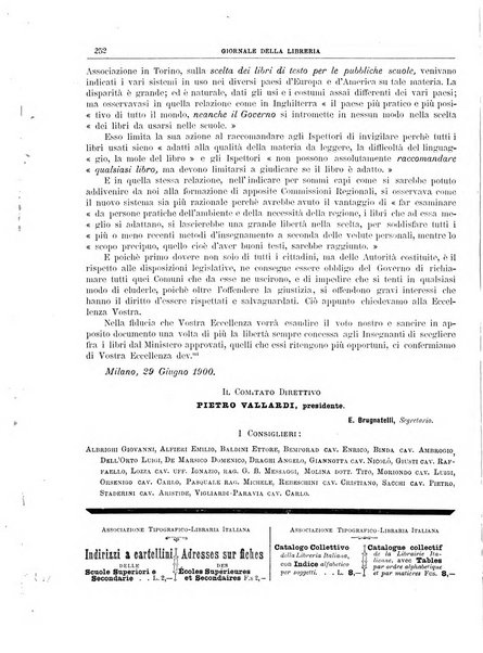 Giornale della libreria della tipografia e delle arti e industrie affini supplemento alla Bibliografia italiana, pubblicato dall'Associazione tipografico-libraria italiana