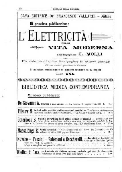 Giornale della libreria della tipografia e delle arti e industrie affini supplemento alla Bibliografia italiana, pubblicato dall'Associazione tipografico-libraria italiana