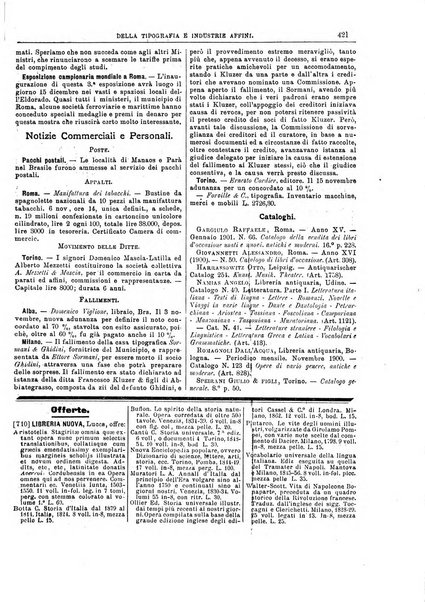 Giornale della libreria della tipografia e delle arti e industrie affini supplemento alla Bibliografia italiana, pubblicato dall'Associazione tipografico-libraria italiana