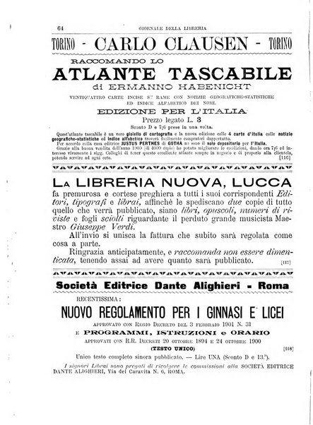 Giornale della libreria della tipografia e delle arti e industrie affini supplemento alla Bibliografia italiana, pubblicato dall'Associazione tipografico-libraria italiana