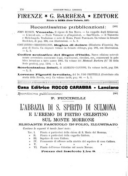 Giornale della libreria della tipografia e delle arti e industrie affini supplemento alla Bibliografia italiana, pubblicato dall'Associazione tipografico-libraria italiana