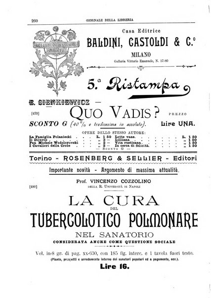 Giornale della libreria della tipografia e delle arti e industrie affini supplemento alla Bibliografia italiana, pubblicato dall'Associazione tipografico-libraria italiana