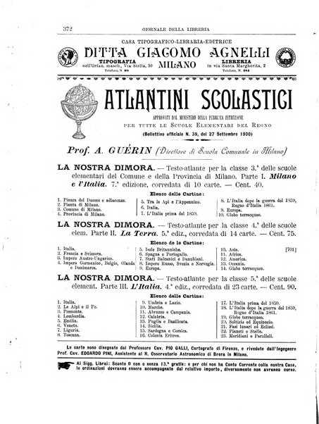 Giornale della libreria della tipografia e delle arti e industrie affini supplemento alla Bibliografia italiana, pubblicato dall'Associazione tipografico-libraria italiana