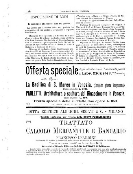 Giornale della libreria della tipografia e delle arti e industrie affini supplemento alla Bibliografia italiana, pubblicato dall'Associazione tipografico-libraria italiana