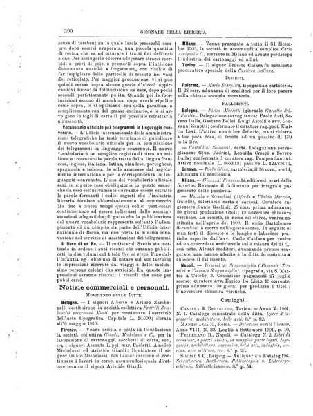 Giornale della libreria della tipografia e delle arti e industrie affini supplemento alla Bibliografia italiana, pubblicato dall'Associazione tipografico-libraria italiana