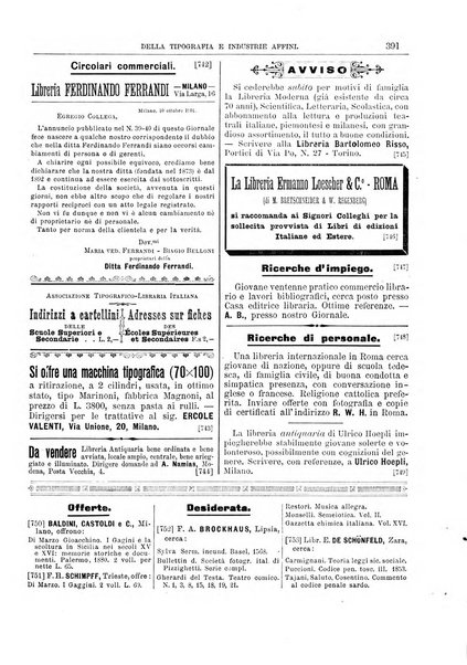 Giornale della libreria della tipografia e delle arti e industrie affini supplemento alla Bibliografia italiana, pubblicato dall'Associazione tipografico-libraria italiana