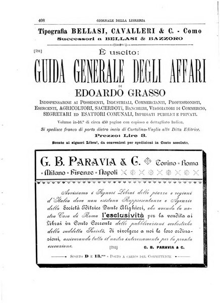 Giornale della libreria della tipografia e delle arti e industrie affini supplemento alla Bibliografia italiana, pubblicato dall'Associazione tipografico-libraria italiana