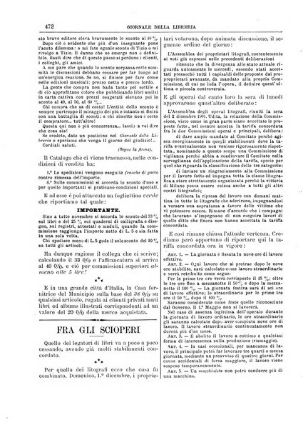 Giornale della libreria della tipografia e delle arti e industrie affini supplemento alla Bibliografia italiana, pubblicato dall'Associazione tipografico-libraria italiana