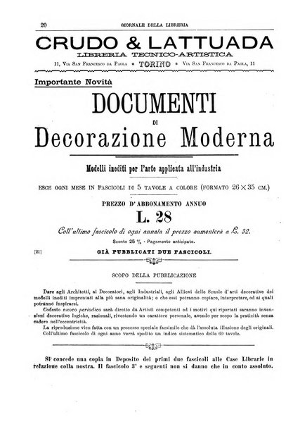 Giornale della libreria della tipografia e delle arti e industrie affini supplemento alla Bibliografia italiana, pubblicato dall'Associazione tipografico-libraria italiana