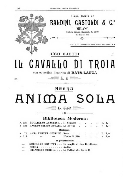 Giornale della libreria della tipografia e delle arti e industrie affini supplemento alla Bibliografia italiana, pubblicato dall'Associazione tipografico-libraria italiana