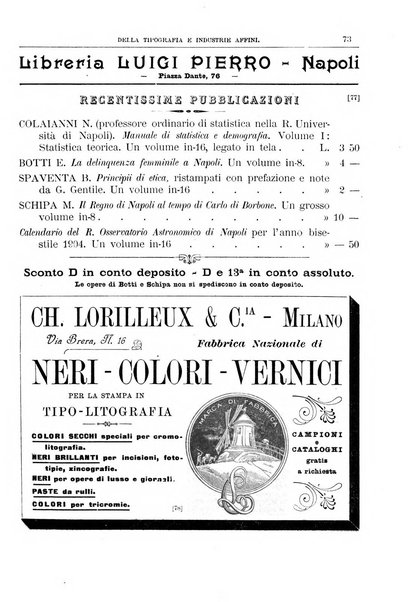 Giornale della libreria della tipografia e delle arti e industrie affini supplemento alla Bibliografia italiana, pubblicato dall'Associazione tipografico-libraria italiana