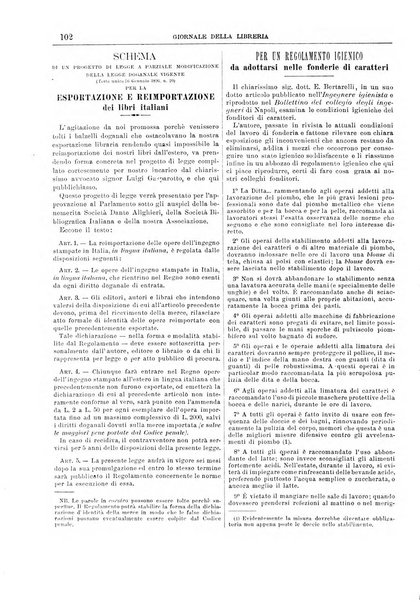 Giornale della libreria della tipografia e delle arti e industrie affini supplemento alla Bibliografia italiana, pubblicato dall'Associazione tipografico-libraria italiana