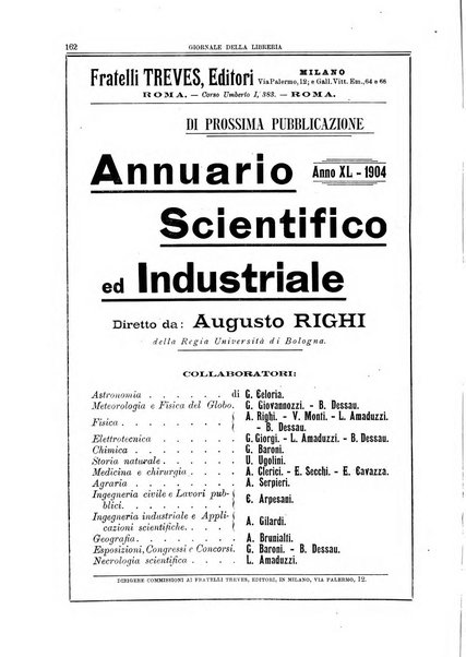 Giornale della libreria della tipografia e delle arti e industrie affini supplemento alla Bibliografia italiana, pubblicato dall'Associazione tipografico-libraria italiana