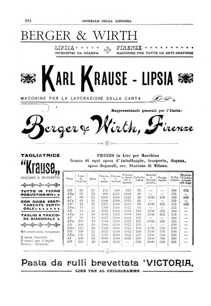 Giornale della libreria della tipografia e delle arti e industrie affini supplemento alla Bibliografia italiana, pubblicato dall'Associazione tipografico-libraria italiana